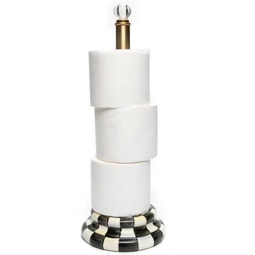 MacKenzie-Childs Bath & Bath Accessories<Courtly Check Toilet Tissue Storage