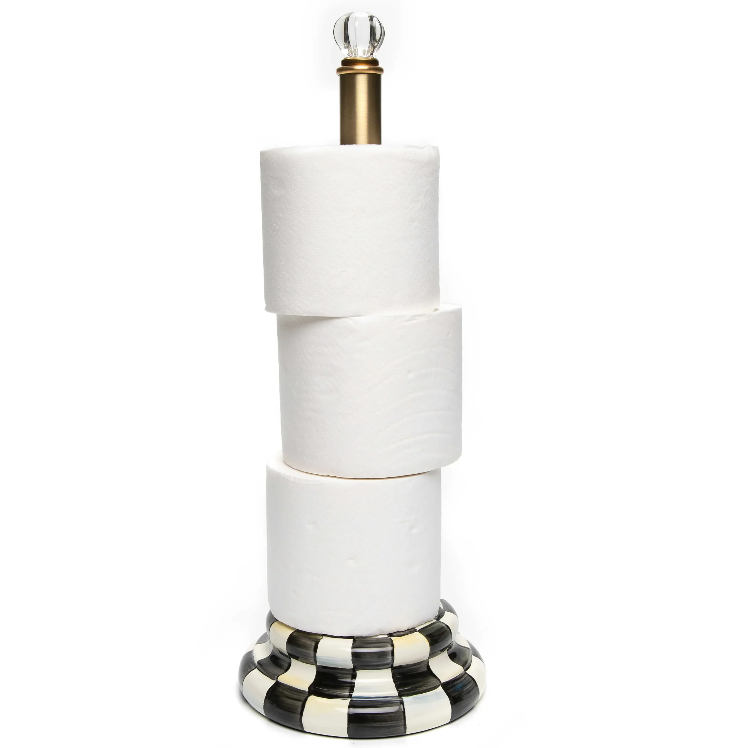 MacKenzie-Childs Bath & Bath Accessories<Courtly Check Toilet Tissue Storage