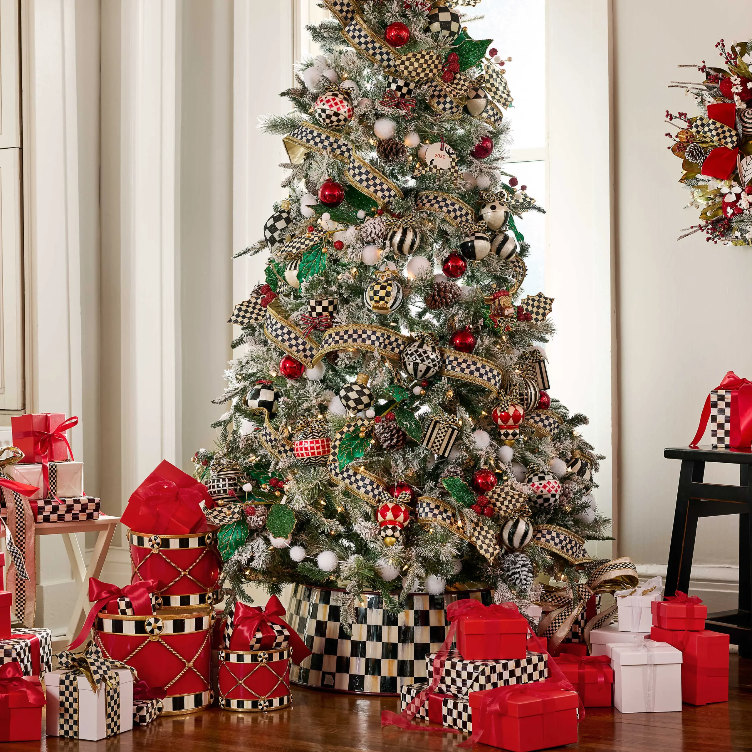 MacKenzie-Childs Holiday|Room Accents<Courtly Check Tree Collar