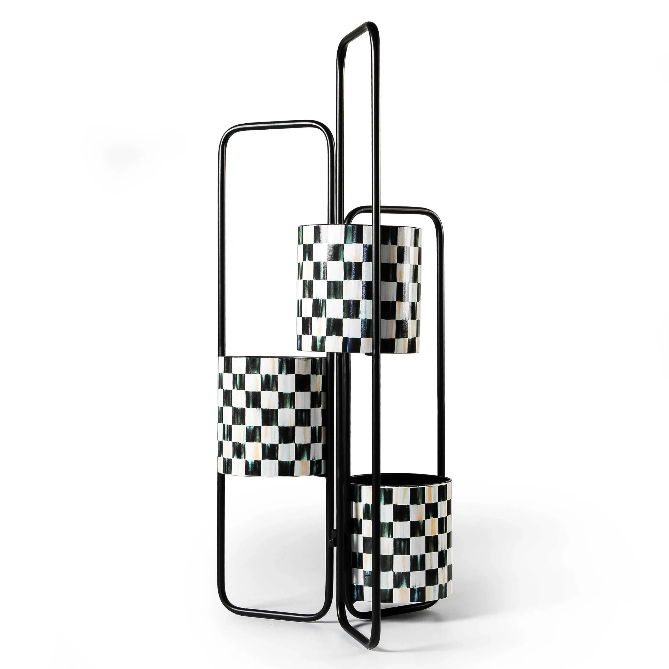 MacKenzie-Childs Spring|Greenery & Florals<Courtly Check Triple Plant Stand