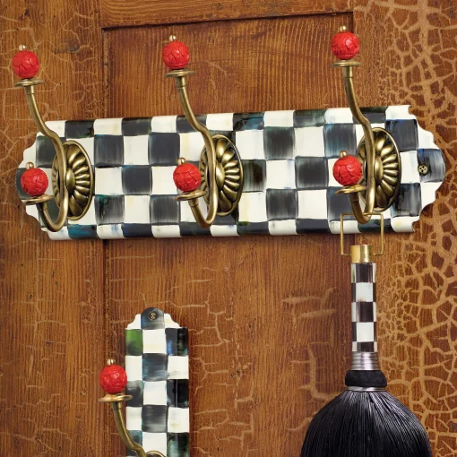MacKenzie-Childs Finishing Touches|Room Accents<Courtly Check Triple Wall Hook