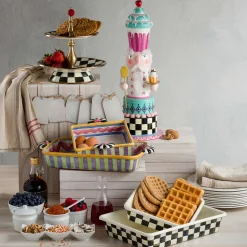MacKenzie-Childs Bar Entertaining<Courtly Check Two Tier Sweet Stand