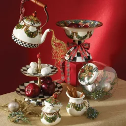 MacKenzie-Childs Bar Entertaining<Courtly Check Two Tier Sweet Stand