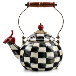 MacKenzie-Childs The Coffee Shop|Tea Kettles<Courtly Check Whistling Tea Kettle
