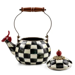 MacKenzie-Childs The Coffee Shop|Tea Kettles<Courtly Check Whistling Tea Kettle