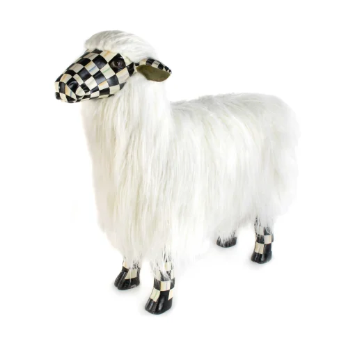 MacKenzie-Childs Spring|Room Accents<Courtly Check White Sheep - Large