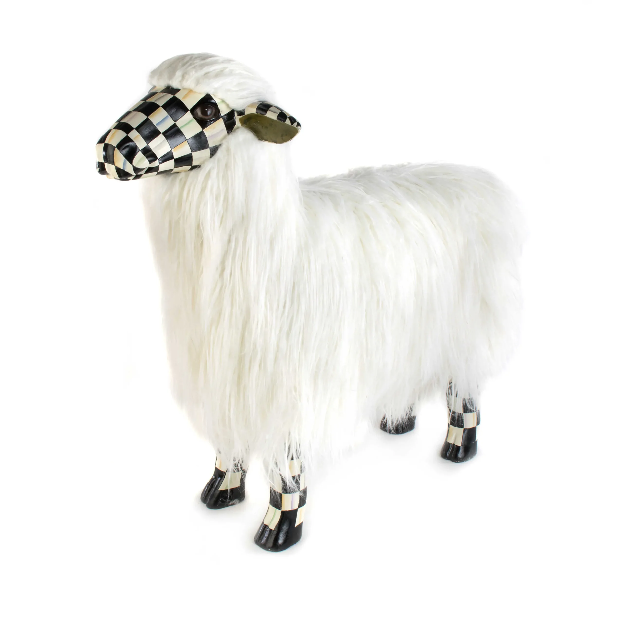 MacKenzie-Childs Spring|Room Accents<Courtly Check White Sheep - Large