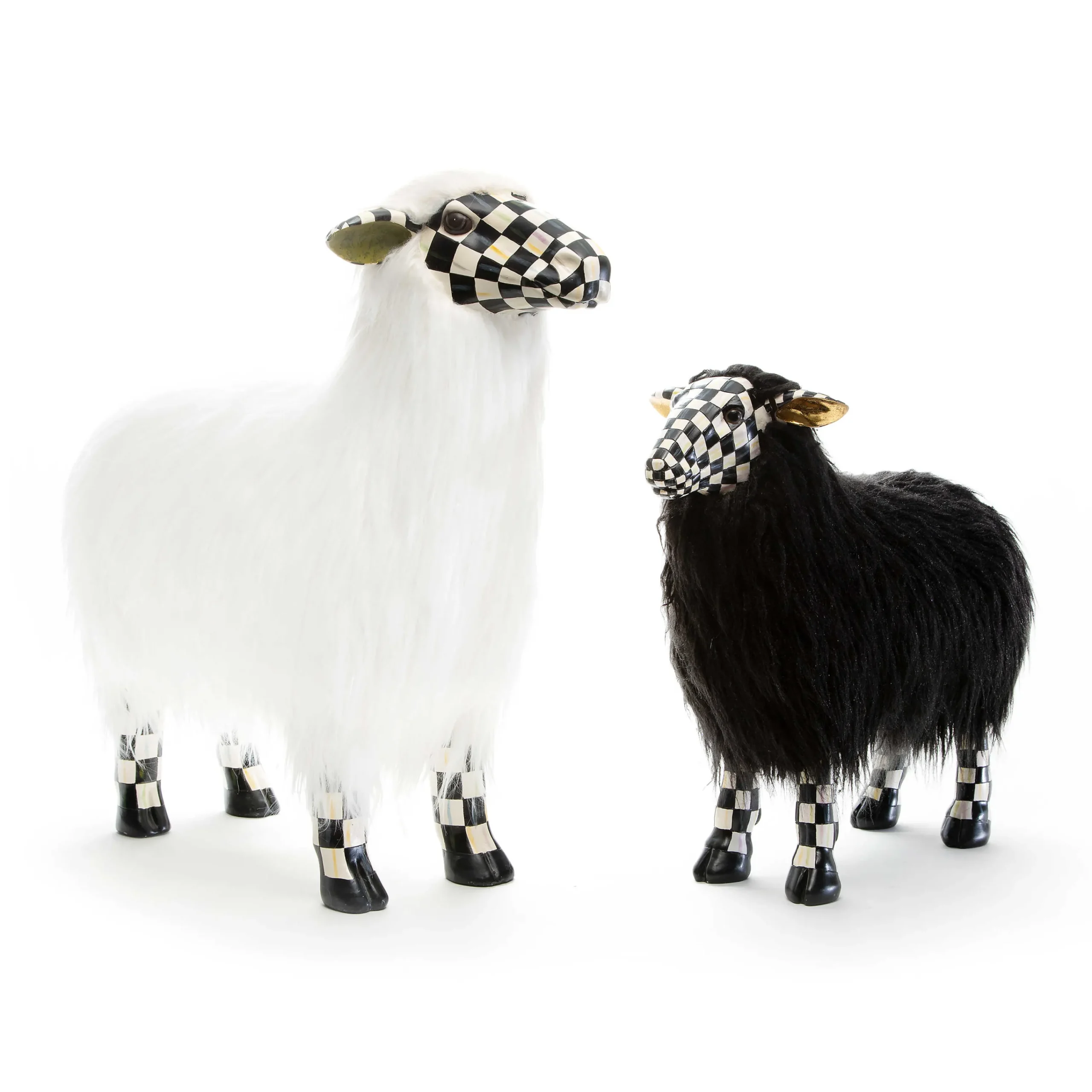 MacKenzie-Childs Spring|Room Accents<Courtly Check White Sheep - Large