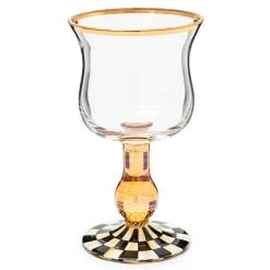 MacKenzie-Childs Fall Entertaining|Drinkware<Courtly Check Wine Glass