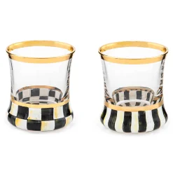 MacKenzie-Childs Fall Entertaining|Drinkware<Courtly Check Wine Glass
