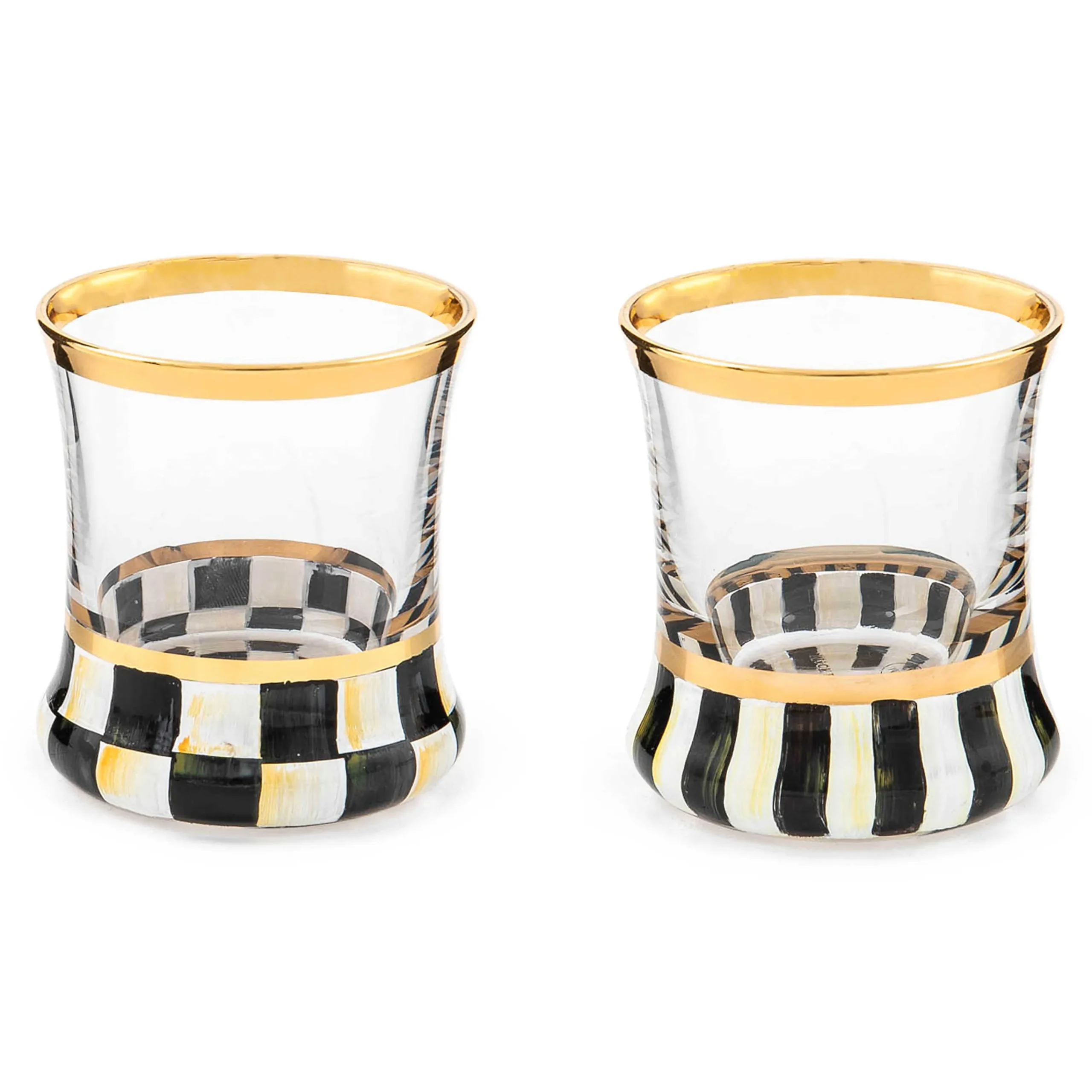 MacKenzie-Childs Fall Entertaining|Drinkware<Courtly Check Wine Glass