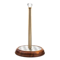 MacKenzie-Childs Kitchen Storage & Organization<Courtly Check Wood Paper Towel Holder