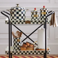 MacKenzie-Childs Kitchen Storage & Organization<Courtly Check Wood Paper Towel Holder