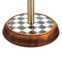 MacKenzie-Childs Kitchen Storage & Organization<Courtly Check Wood Paper Towel Holder
