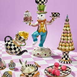 MacKenzie-Childs Easter|Spring<Courtly Chickatee Teapot