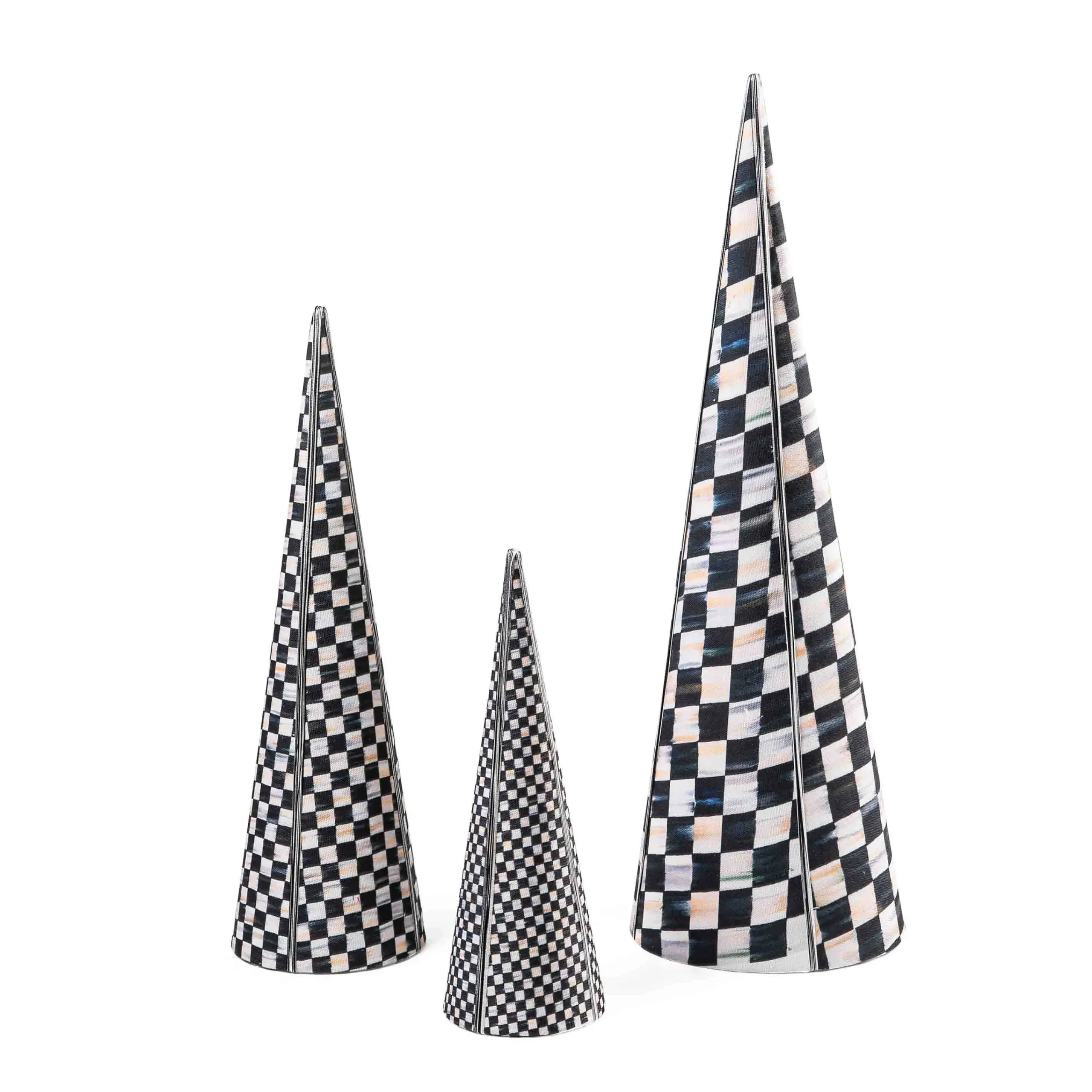MacKenzie-Childs Holiday|Decor Sets<Courtly Cone Trees, Set of 3