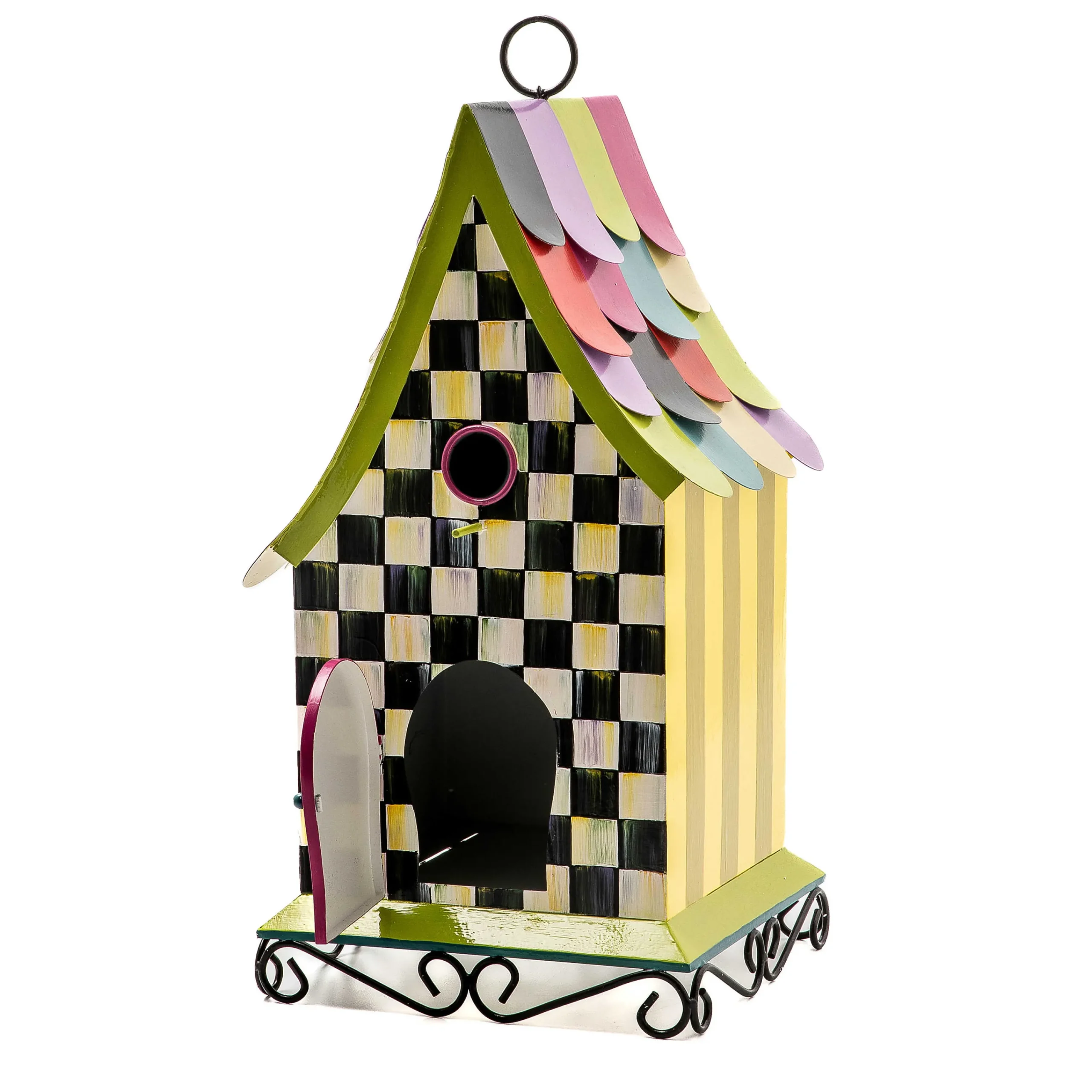 MacKenzie-Childs Spring|Outdoor<Courtly Cottage Birdhouse
