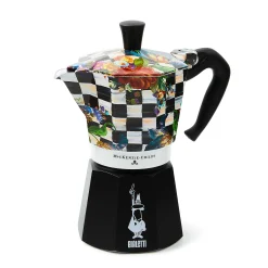 MacKenzie-Childs The Coffee Shop|Fall Entertaining<Courtly Flower Market 6 Cup Moka Pot