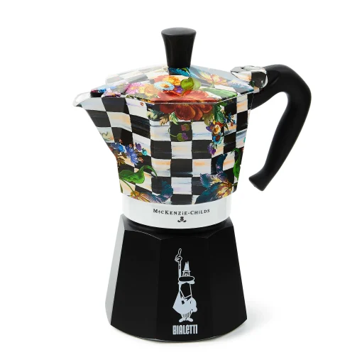 MacKenzie-Childs The Coffee Shop|Fall Entertaining<Courtly Flower Market 6 Cup Moka Pot