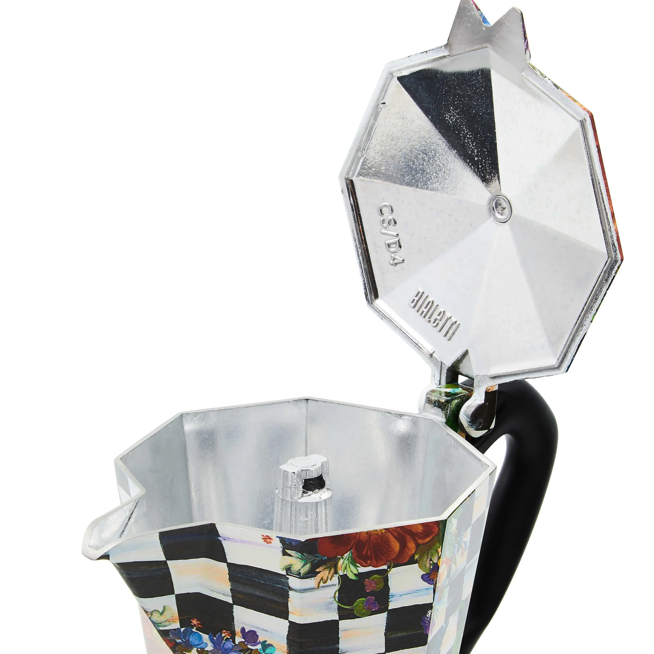 MacKenzie-Childs The Coffee Shop|Fall Entertaining<Courtly Flower Market 6 Cup Moka Pot