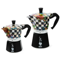 MacKenzie-Childs The Coffee Shop|Fall Entertaining<Courtly Flower Market 6 Cup Moka Pot