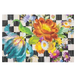 MacKenzie-Childs Rugs<Courtly Flower Market Floor Mat - 2' x 3'