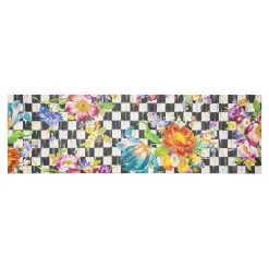 MacKenzie-Childs Rugs<Courtly Flower Market Floor Mat - 2'6 x 8' Runner