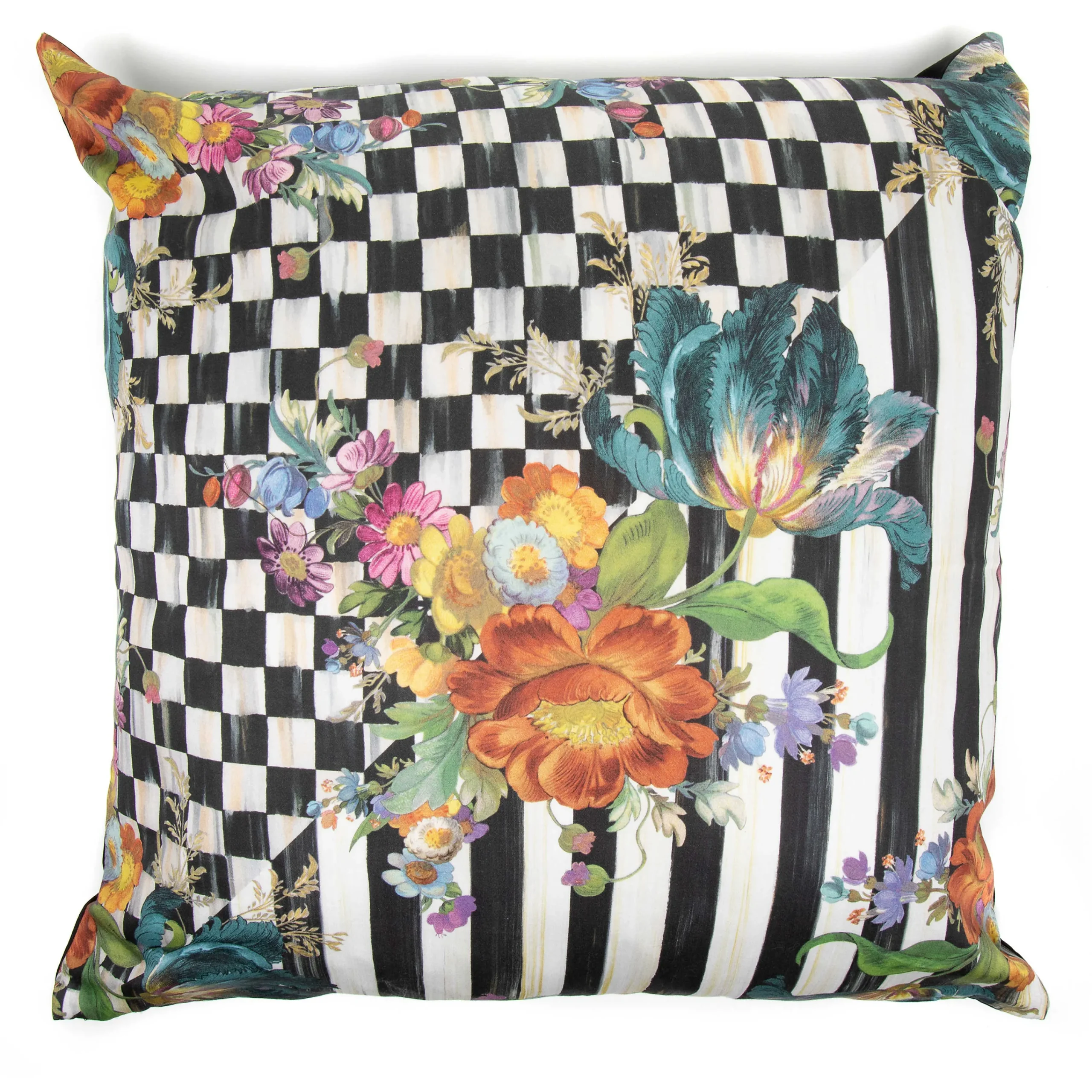MacKenzie-Childs Spring|Pillows, Throws, & Cushions<Courtly Flower Market Pillow