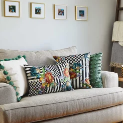 MacKenzie-Childs Spring|Pillows, Throws, & Cushions<Courtly Flower Market Pillow