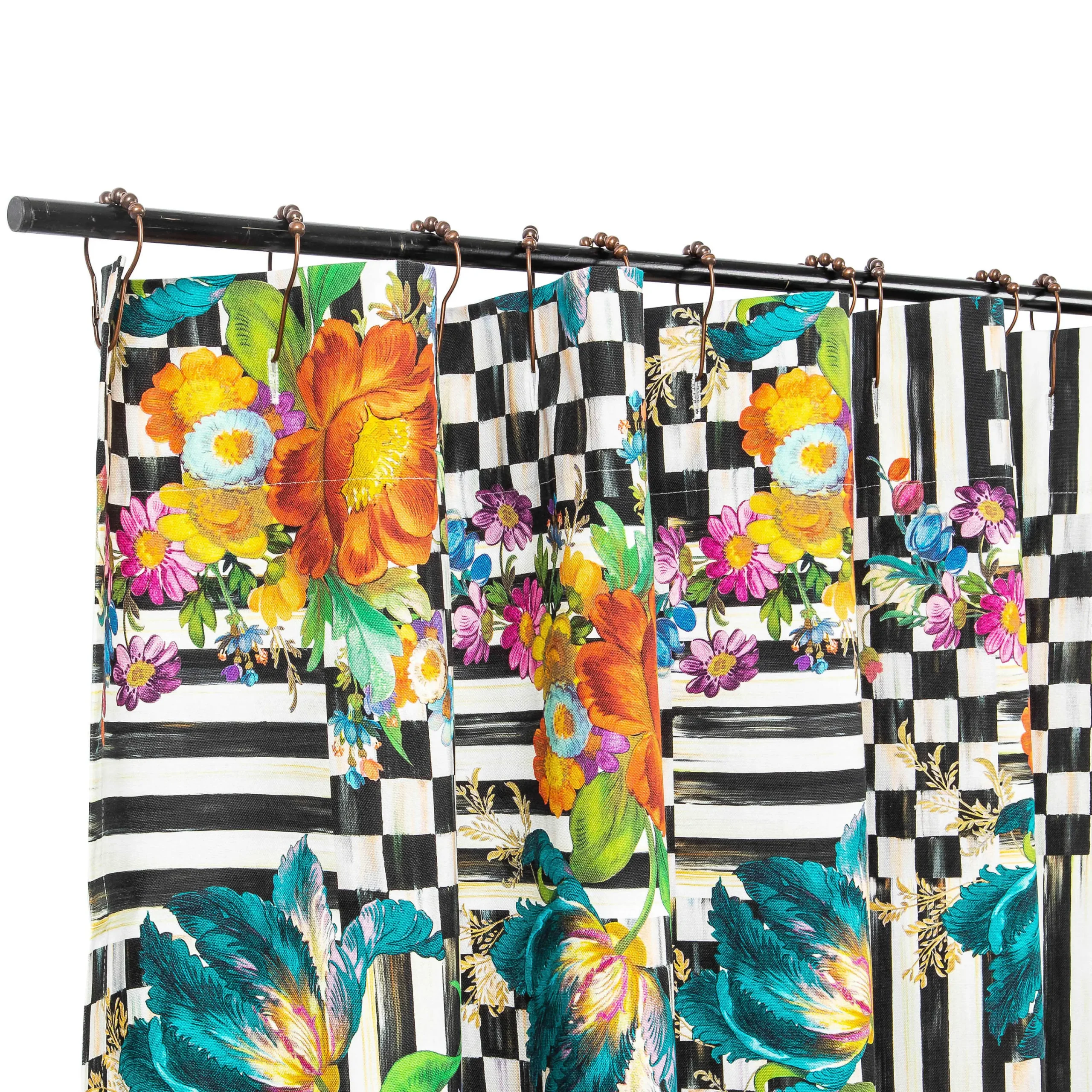 MacKenzie-Childs Bath & Bath Accessories<Courtly Flower Market Shower Curtain