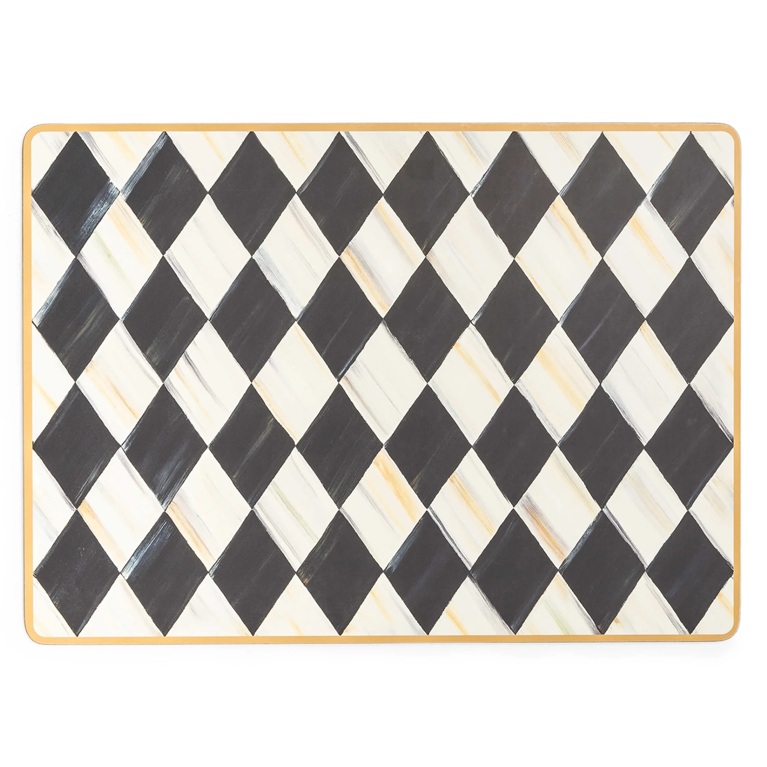 MacKenzie-Childs Table Accessories|Kitchen & Table Linens<Courtly Harlequin Cork Back Placemats, Set of 4