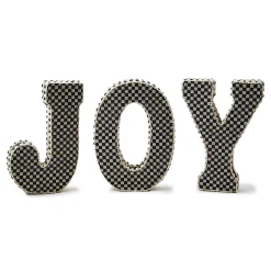 MacKenzie-Childs Holiday|Room Accents<Courtly Joy Fabric Letter Blocks