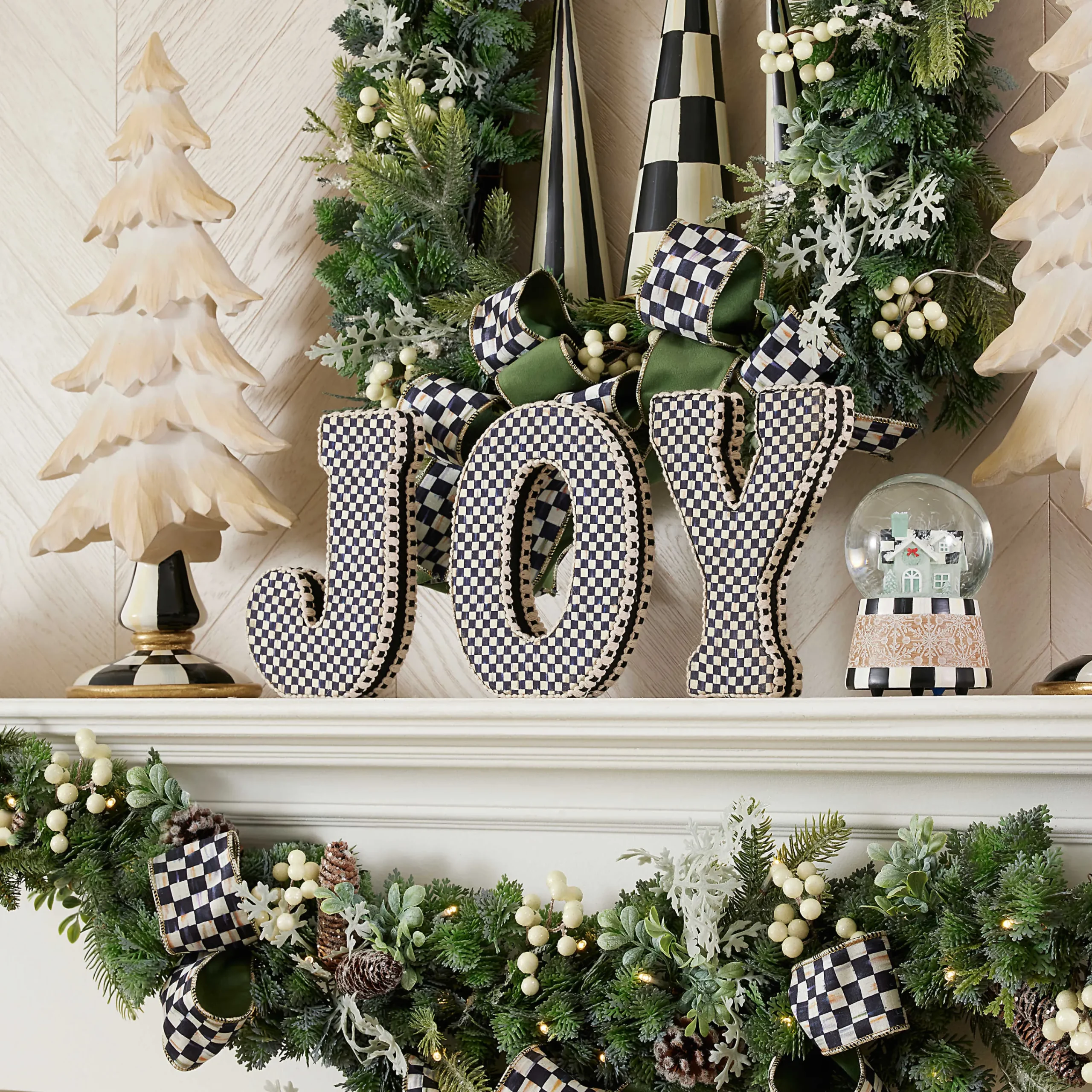 MacKenzie-Childs Holiday|Room Accents<Courtly Joy Fabric Letter Blocks
