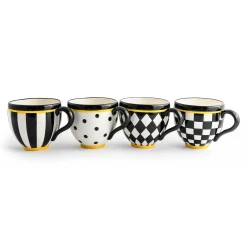 MacKenzie-Childs The Coffee Shop|Drinkware<Courtly Mugs, Set of 4