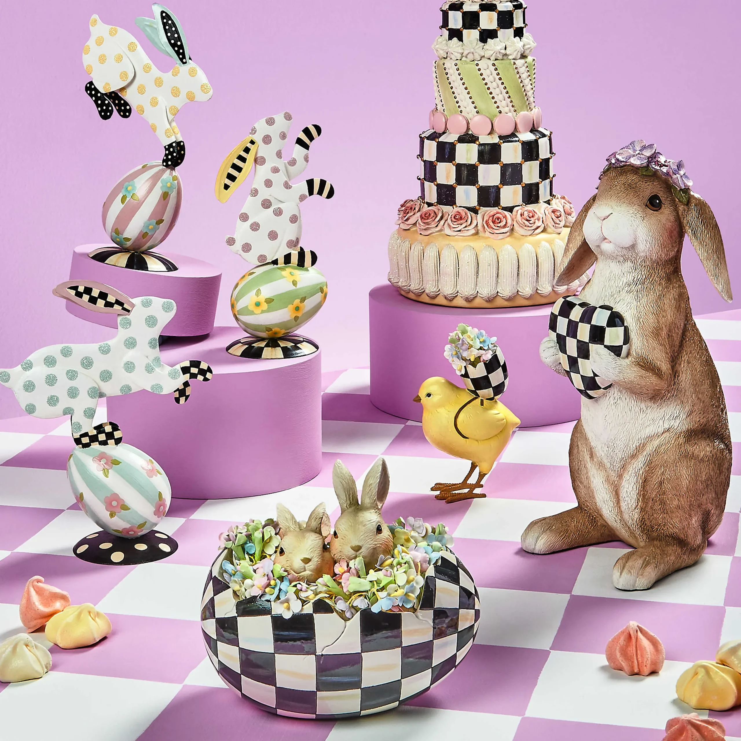 MacKenzie-Childs Spring|Easter<Courtly Peekaboo Egg