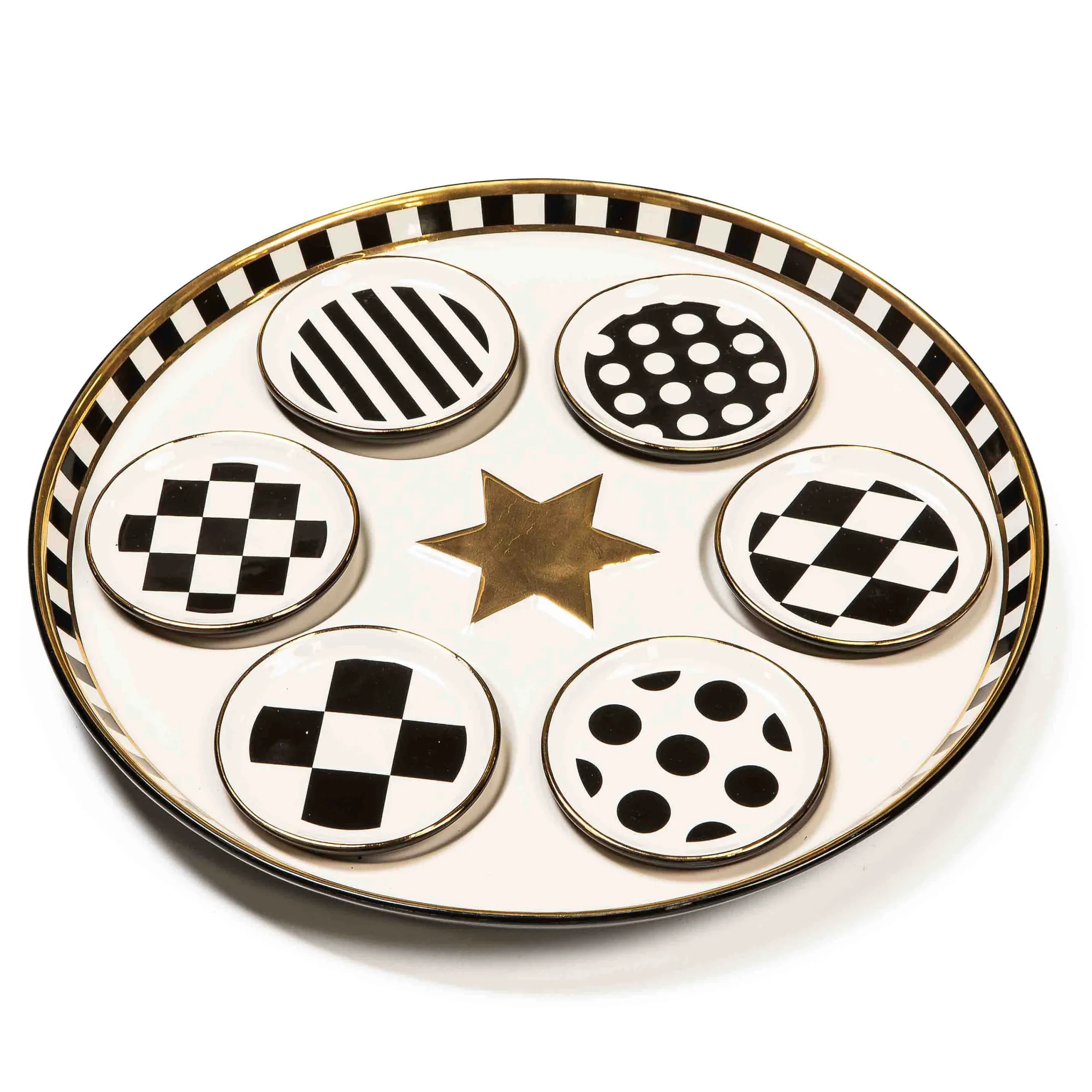 MacKenzie-Childs Serveware<Courtly Seder Plate