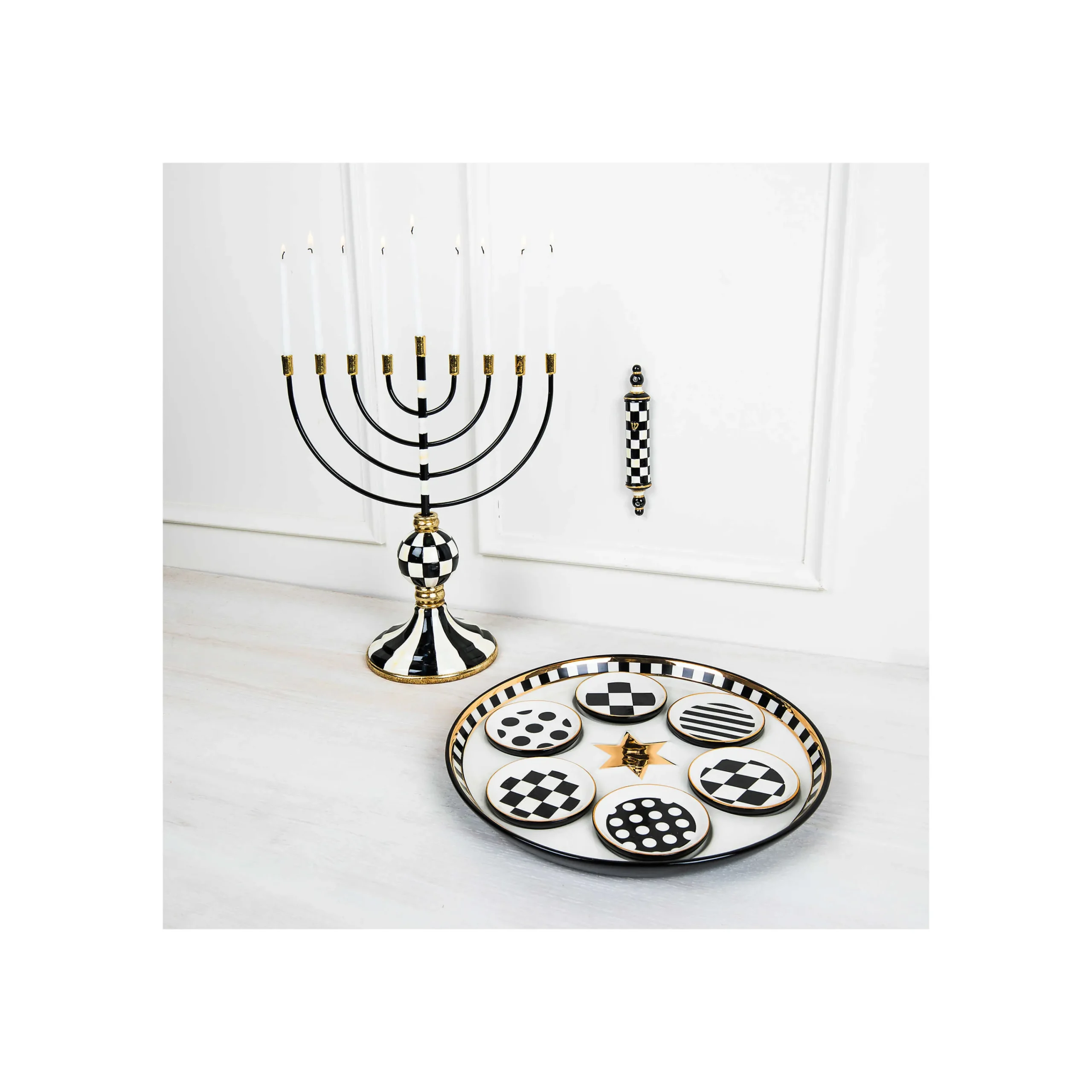 MacKenzie-Childs Serveware<Courtly Seder Plate