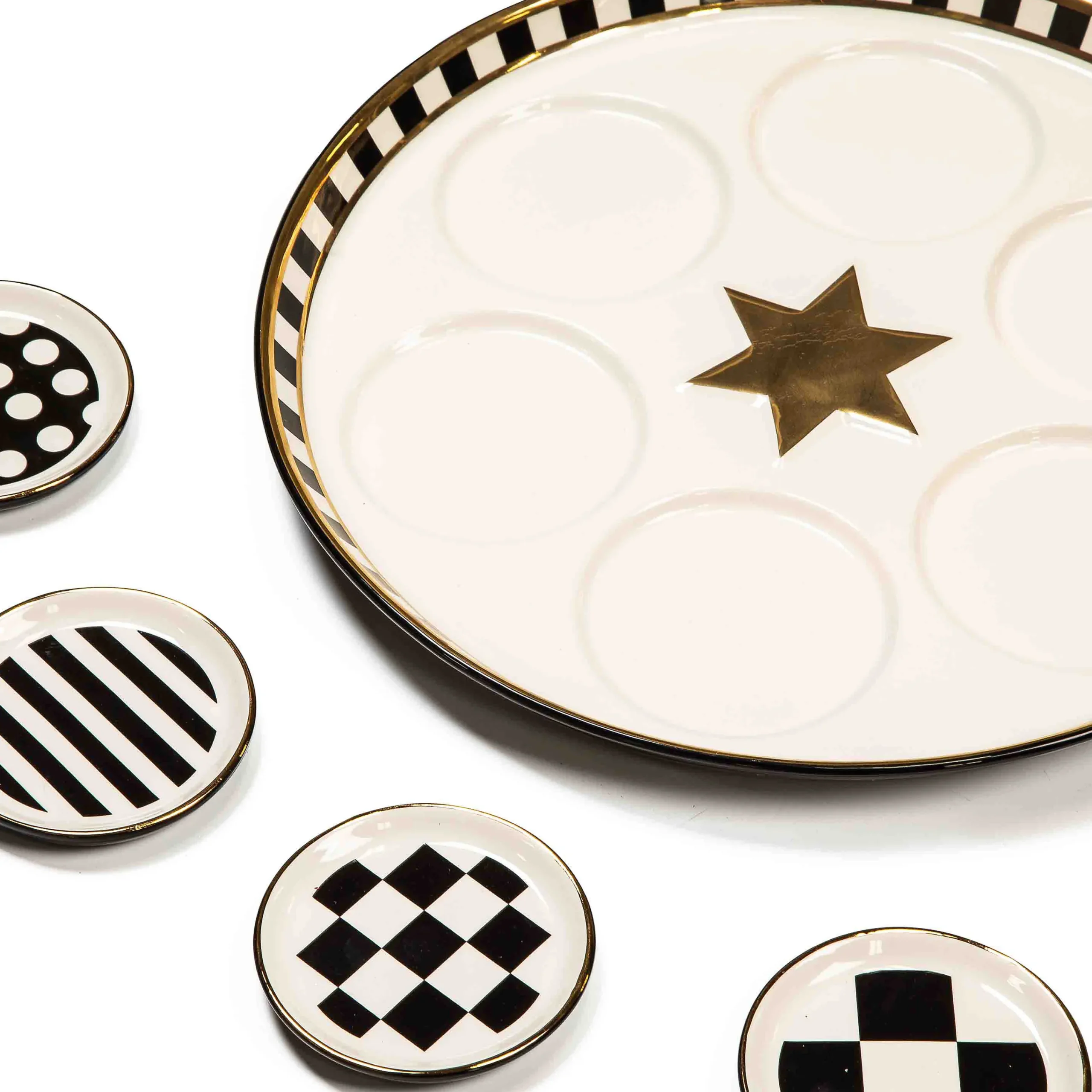 MacKenzie-Childs Serveware<Courtly Seder Plate