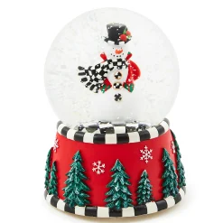 MacKenzie-Childs Room Accents<Courtly Snowman Snow Globe