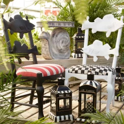 MacKenzie-Childs Spring|The Fall Shop<Courtly Stripe Large Candle Lantern