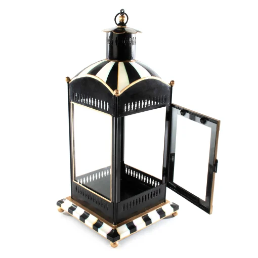 MacKenzie-Childs Spring|The Fall Shop<Courtly Stripe Large Candle Lantern