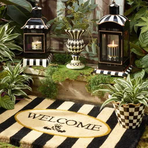 MacKenzie-Childs Spring|The Fall Shop<Courtly Stripe Large Candle Lantern