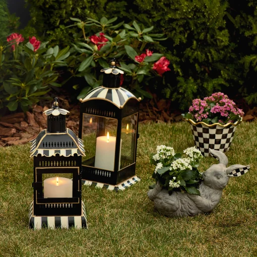 MacKenzie-Childs Spring|The Fall Shop<Courtly Stripe Large Candle Lantern