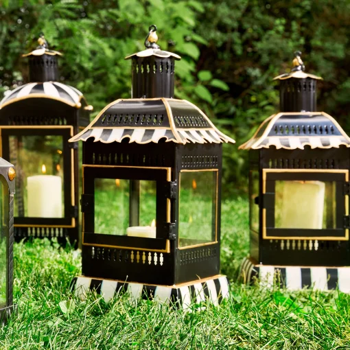 MacKenzie-Childs Spring|The Fall Shop<Courtly Stripe Large Candle Lantern