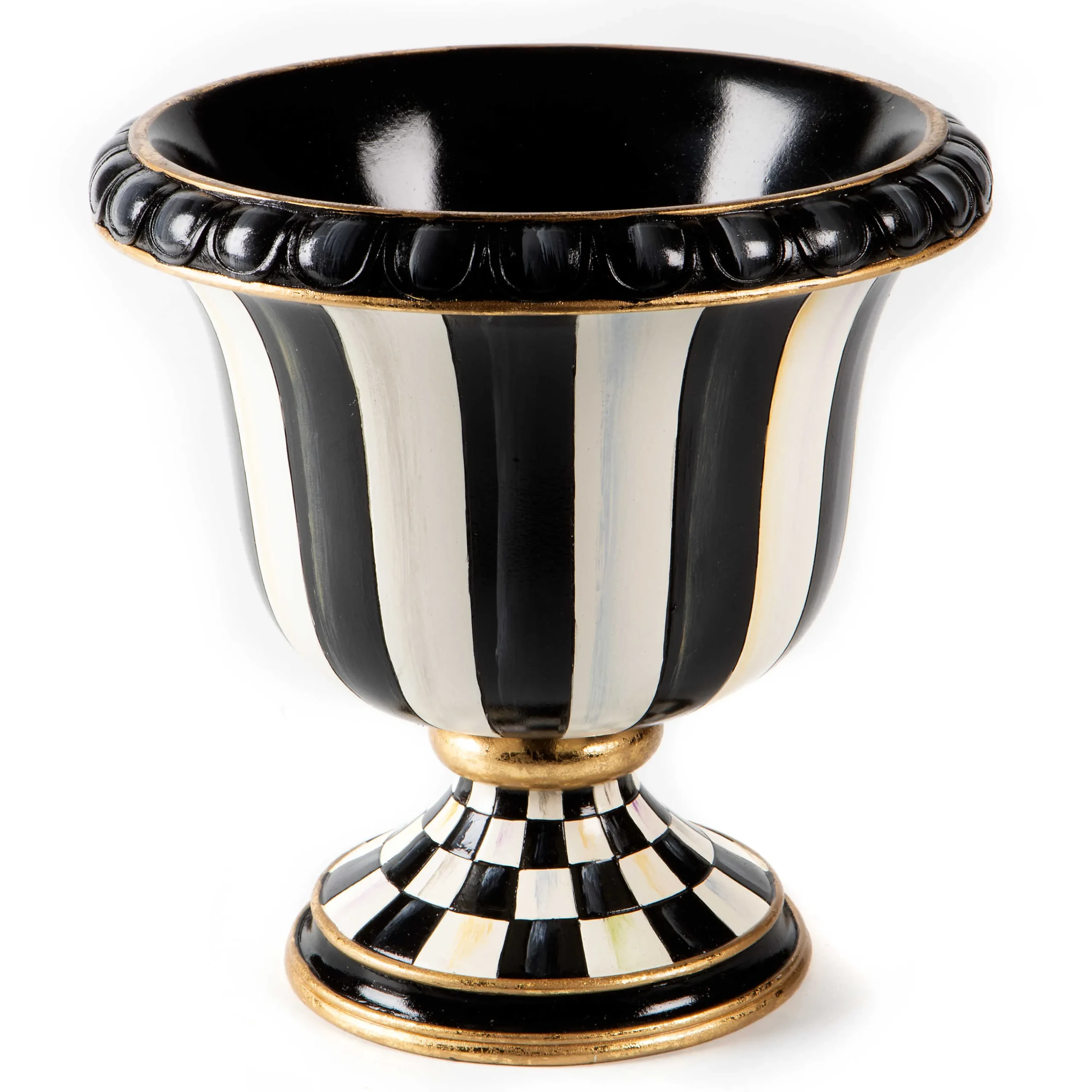 MacKenzie-Childs Outdoor<Courtly Stripe Tabletop Urn