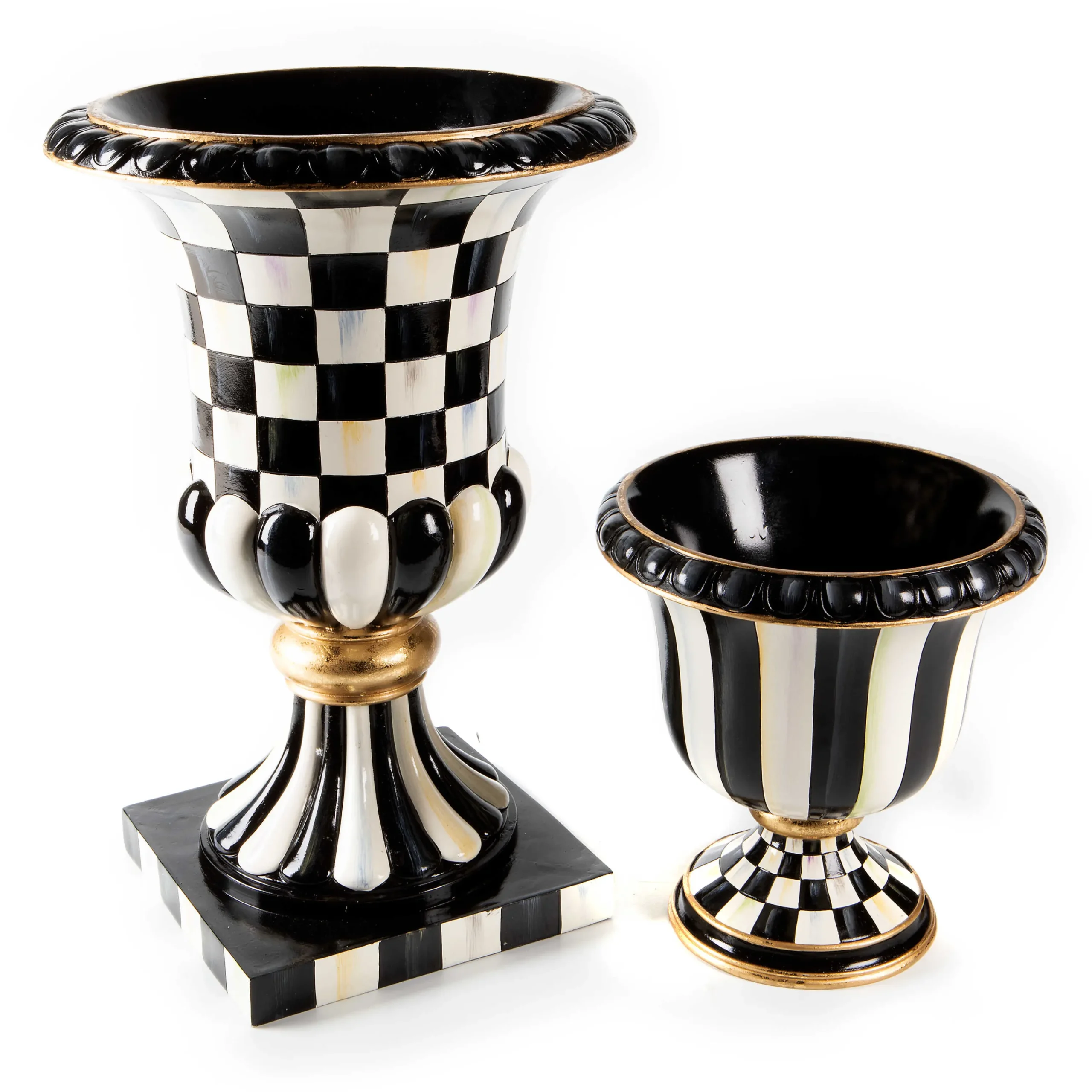 MacKenzie-Childs Outdoor<Courtly Stripe Tabletop Urn