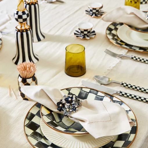 MacKenzie-Childs Table Accessories|Serveware<Courtly Teacup Salt  Pepper Set