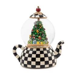 MacKenzie-Childs Holiday|Room Accents<Courtly Teapot Snow Globe