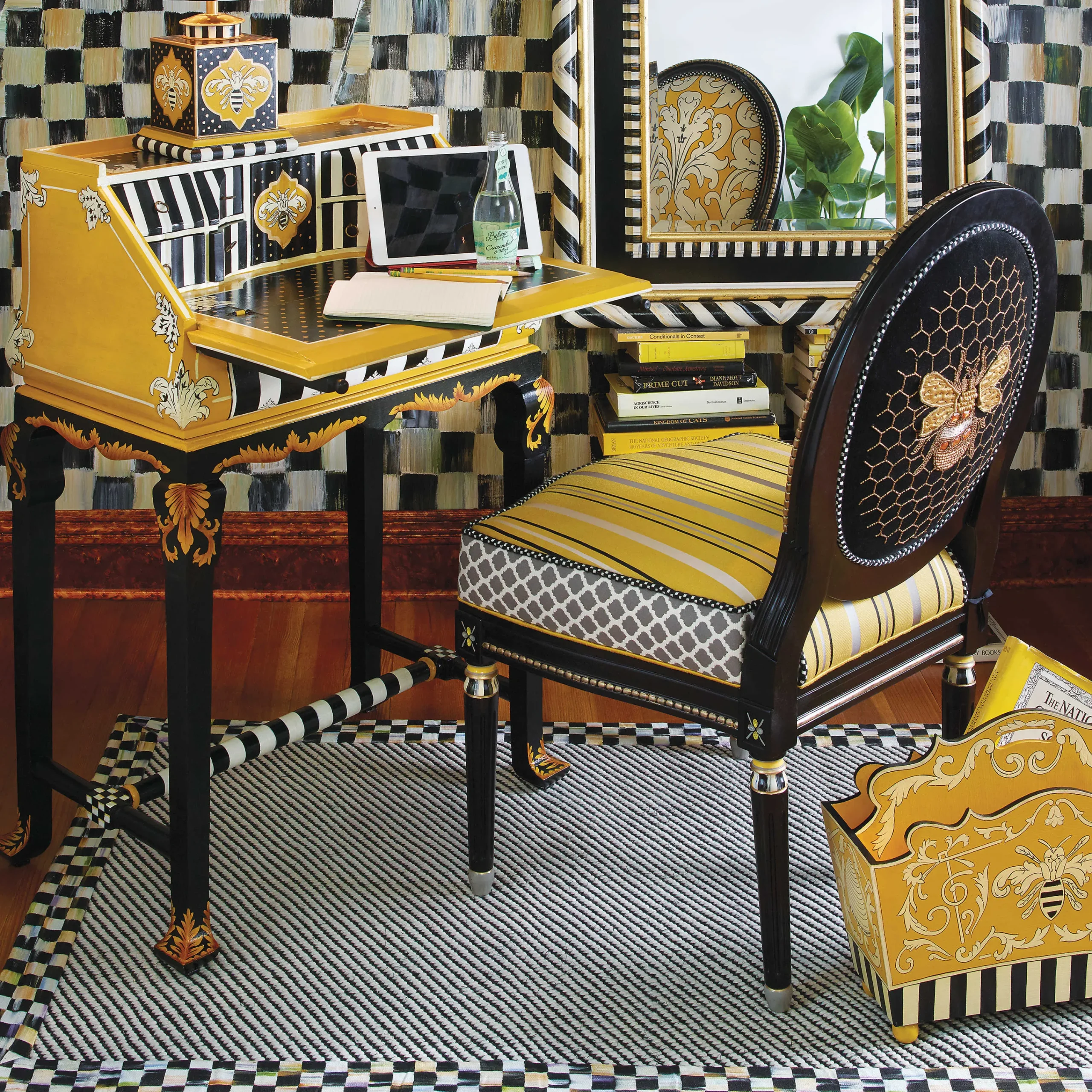 MacKenzie-Childs Rugs<Courtly Twill 3' x 5' Rug