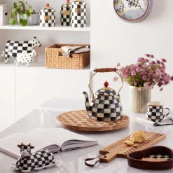 MacKenzie-Childs Serveware<Cow Creamery Butter Dish